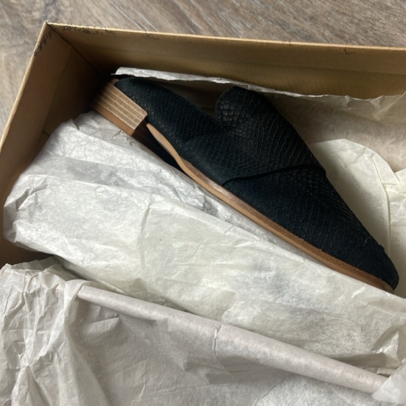 Free People “At Ease” Crocodile Print Leather Loafers/Mules Size 5.5 - Picture 7 of 16